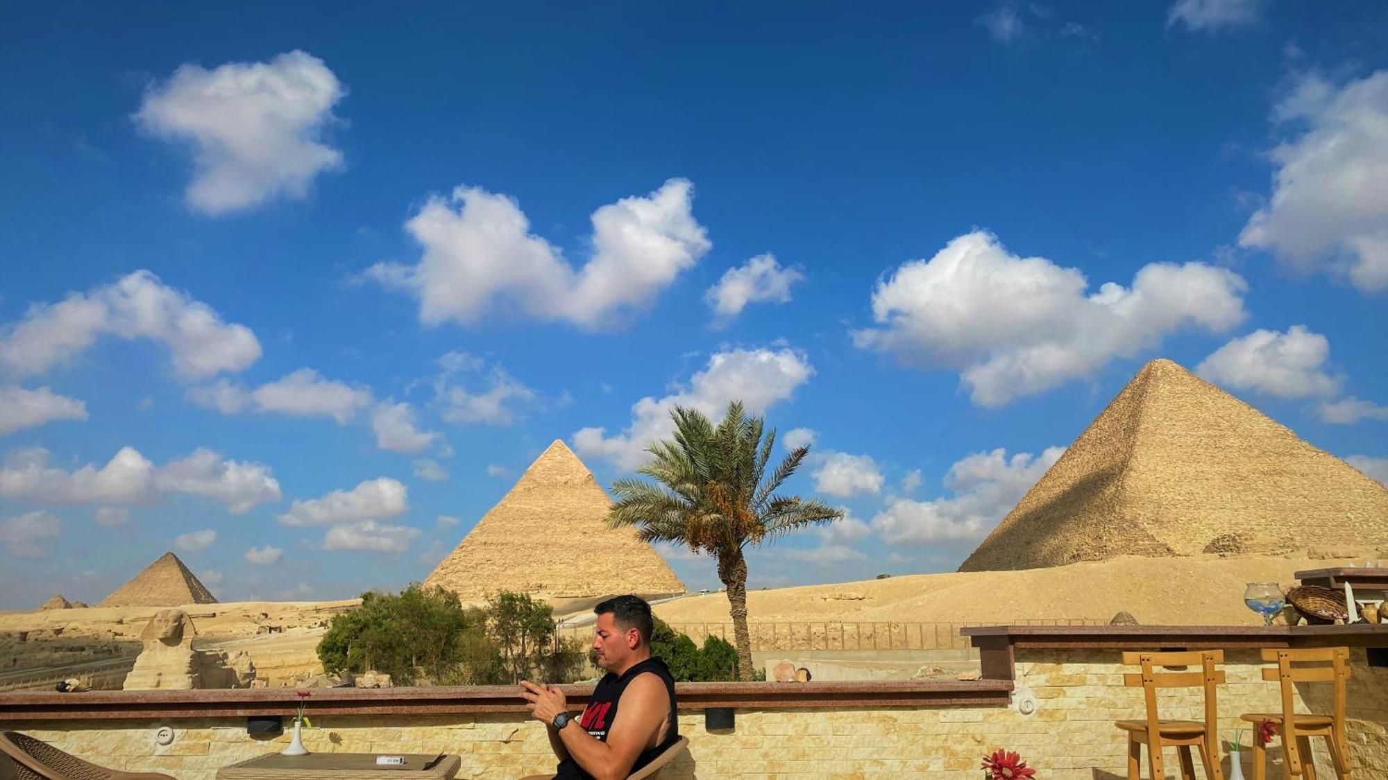 Seven Pyramids Panoramic View Inn Kafrat al Jabal Exterior foto